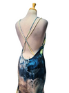 Vanessa Gounden Pearl Dress - Blue