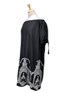 Ada Gatti Ladies Embroidered Dress - Black/White