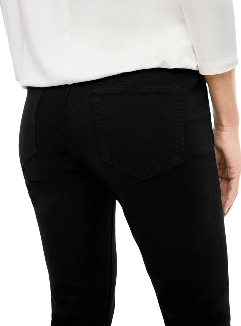 S.oliver Ladies Betsy Slim Fit Jean  - Black