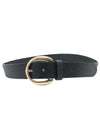 PLEATHER BUCKLE BELT