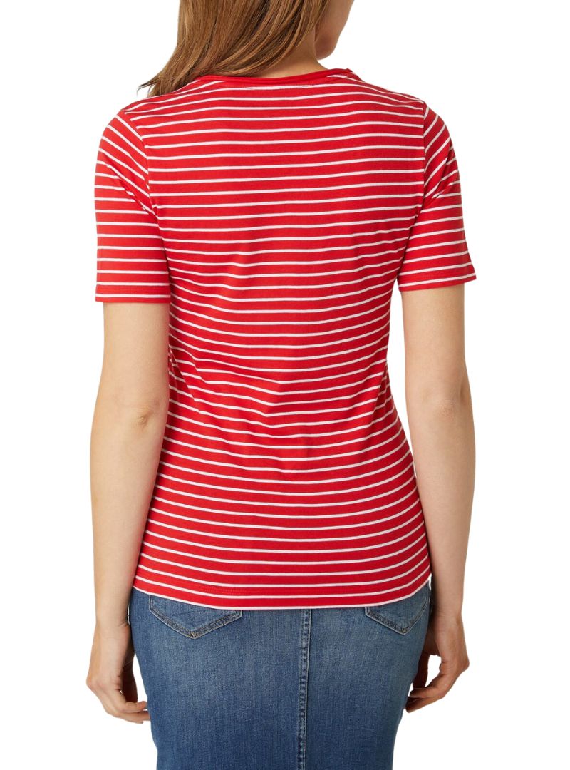 STRIPPED DETAILED TSHIRT