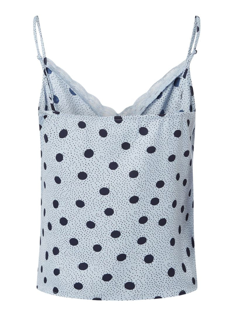 POLKA DOT STRAPPY BLOUSE