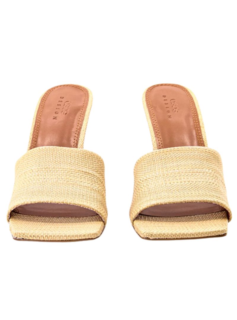 TEXTURED SLIP ON SANDALS