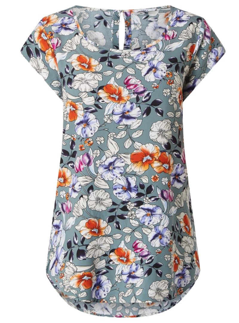 DETAILED FLORAL BLOUSE