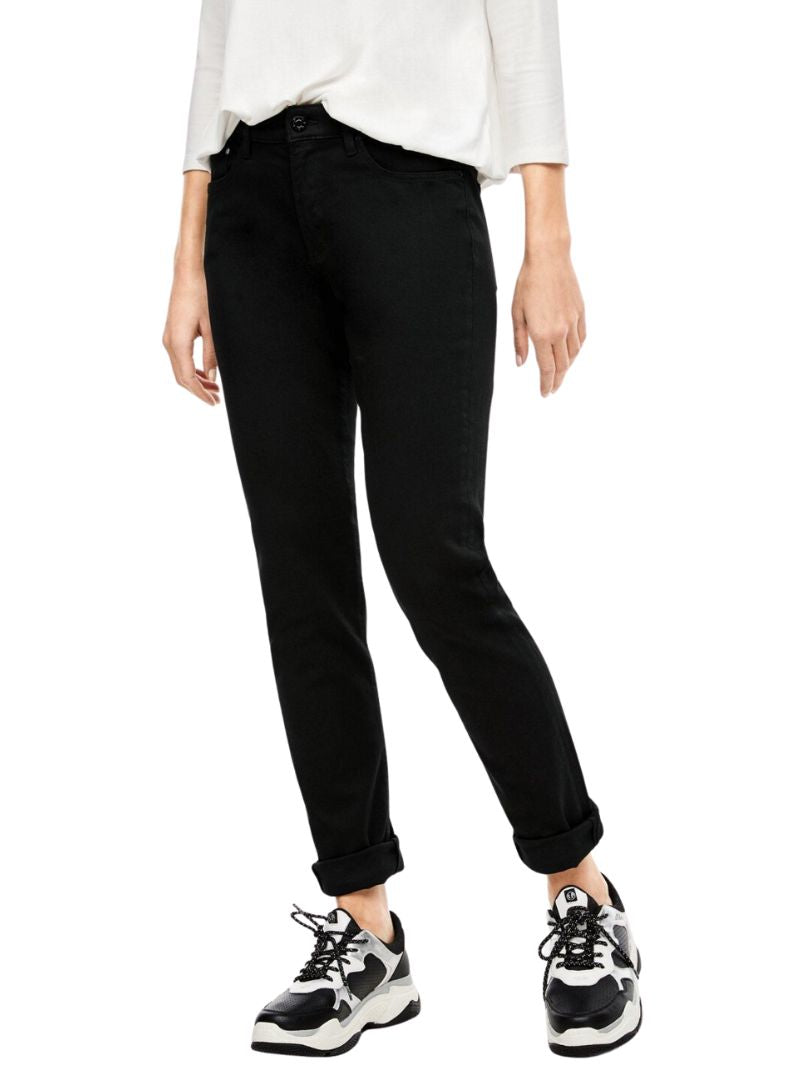 S.oliver Ladies Betsy Slim Fit Jean  - Black