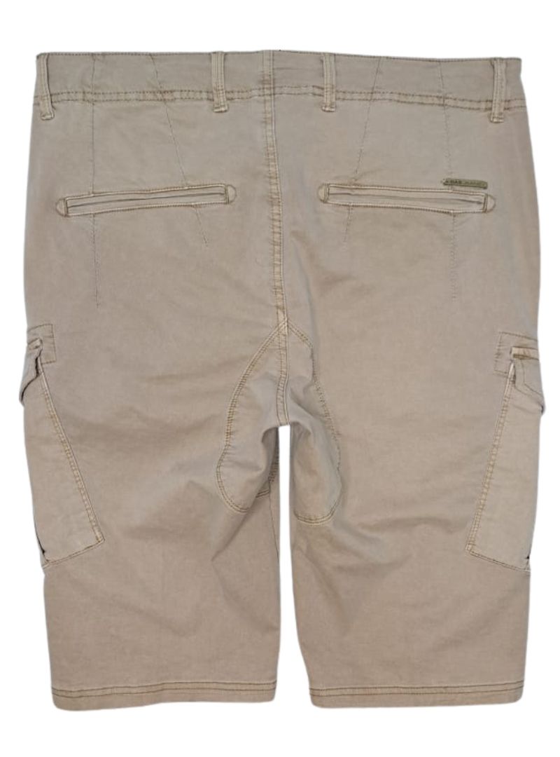 Gas Mens Straight Fit Formal Short - Beige
