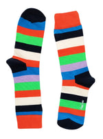 MULTI COLOR STRIPE PRINT SOCKS