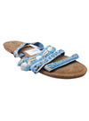 SHELL DETAILED SLIP ON SANDAL