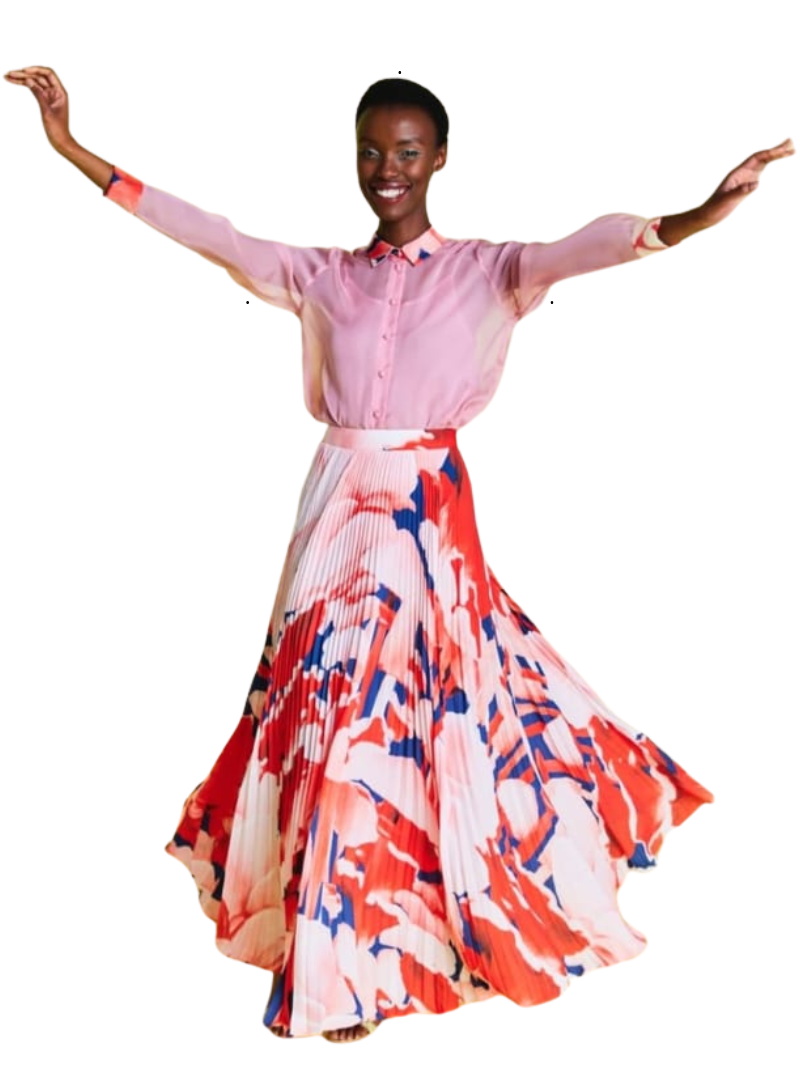 Vanessa Gounden Laila Formal Skirt - Multi Color