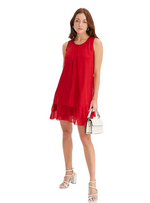 Bodyflirt Ladies Chiffon Dress - Red