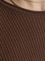 PATTERNED TEXTURED KNIT TOP