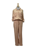 Lascana Ladies Buttoned Jumpsuit - Beige