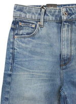 DETAILED ULTRA HIGH STRAIGHT DENIM JEANS