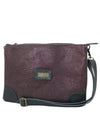 TEXTURED GENUINE LEATHER CROSSBODY BAG