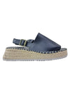 PEEP TOE SLING BACK ESPADRILLE