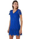 DETAILED SHORT LACE DRESS