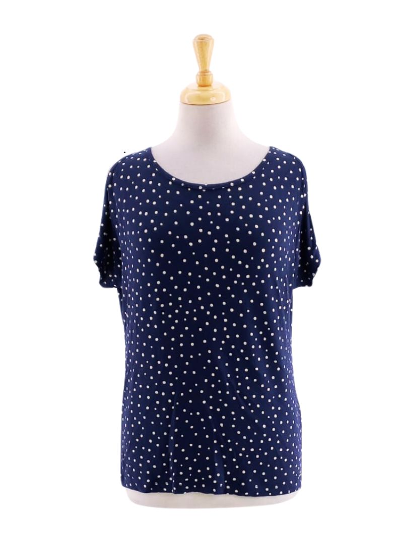 POLKA DOT COLD SHOULDER TOP