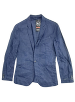 MOCK POCKET LINEN JACKET