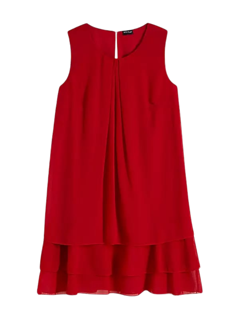 Bodyflirt Ladies Chiffon Dress - Red