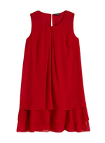 Bodyflirt Ladies Chiffon Dress - Red