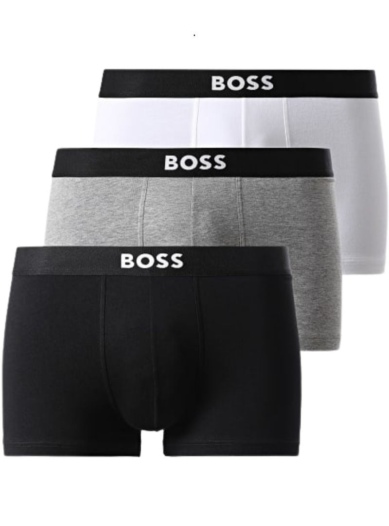 Boss Mens Underwear Boxer Shorts ( 3- Pack ) - Black/White/Grey