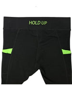 Inside Ladies Active Tights - Black/Green
