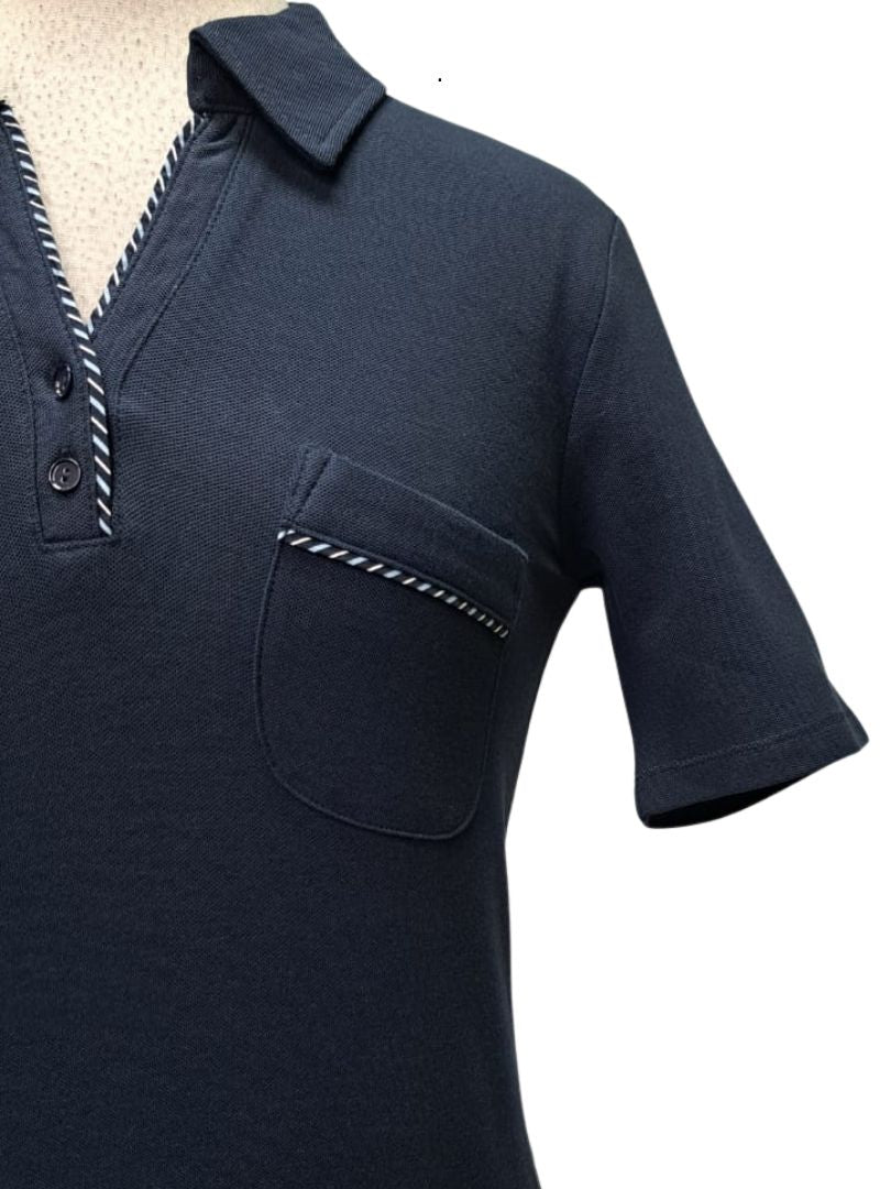 Brandtex Ladies Golf Top - Navy/Blue