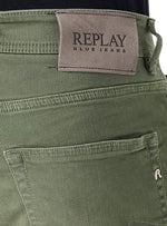 Replay Mens Groover Straight Fit Jeans - Green