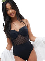 DETAILED MESH SWIMSUIT