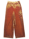 VELVET WIDE LEG TROUSER