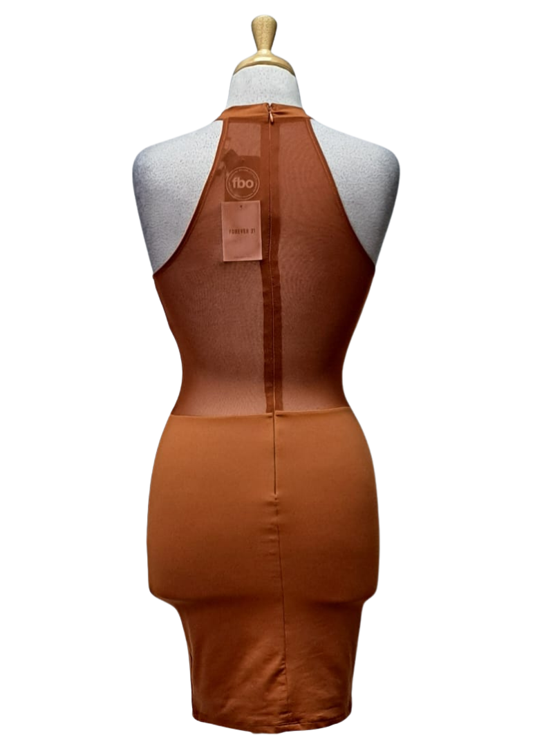 Forever 21 Ladies Bodycon Dress - Burnt Orange