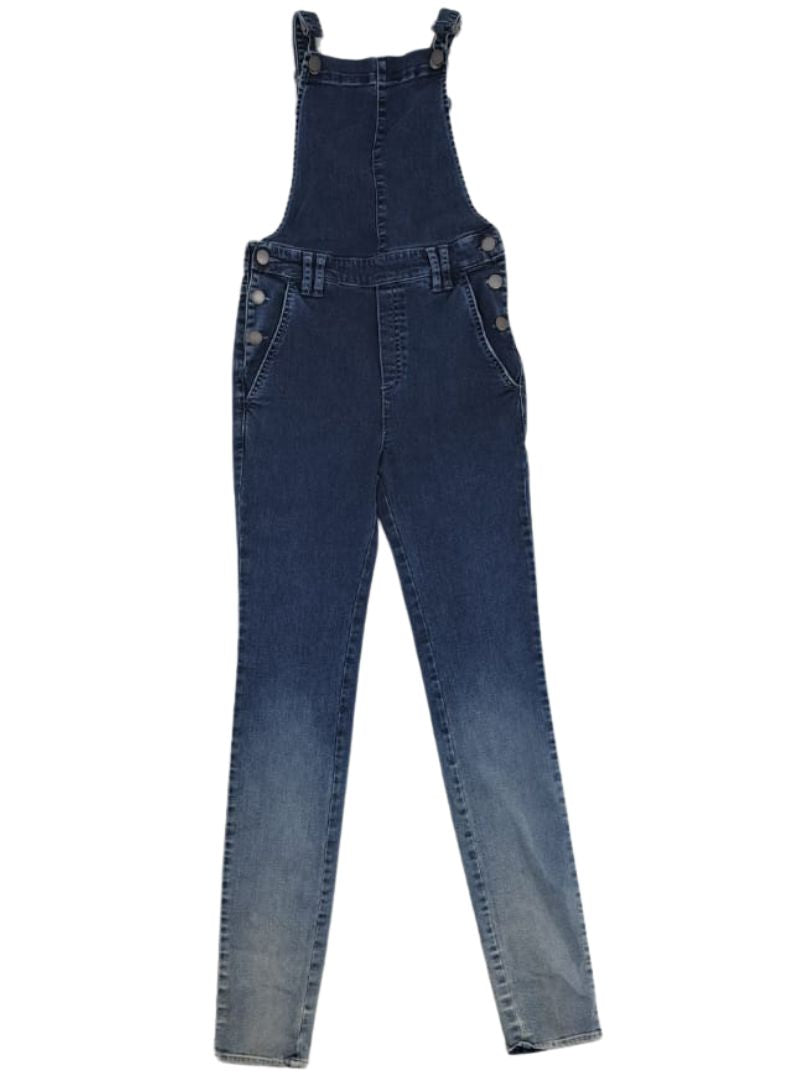 TWO TONE DENIM OVERALL