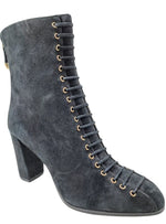 LACE DETAIL BLOCK HEEL BOOTS