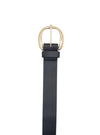 PLEATHER BUCKLE BELT