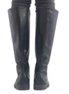 GENUINE LEATHER STITCH DETAIL BOOTS