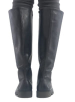 GENUINE LEATHER STITCH DETAIL BOOTS