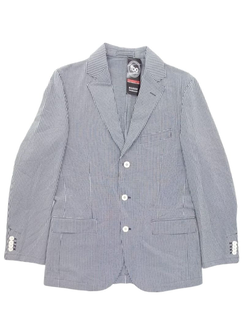 MINI CHECK TEXTURED FORMAL JACKET