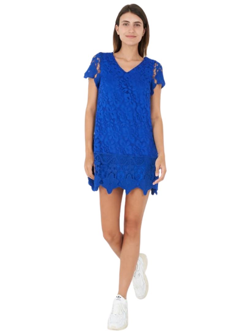 DETAILED SHORT LACE DRESS