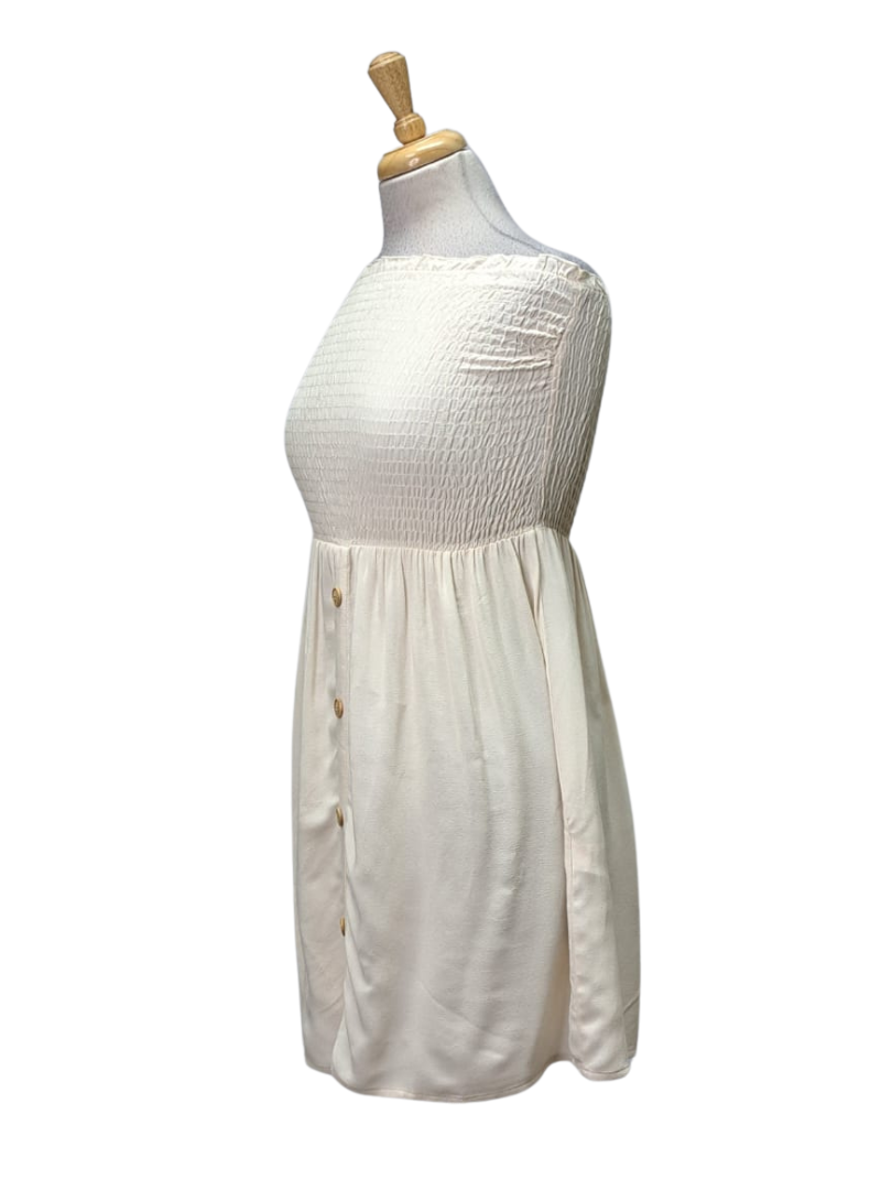 Vivance Ladies Sleeveless Dress - Beige