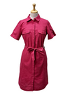 Helena Vera Ladies Belted Dress - Pink