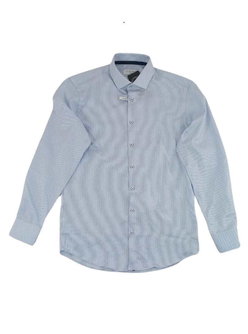 DETAILED LONG SLEEVE STRIPPED SHIRT