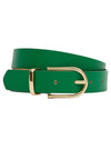 PLEATHER BUCKLE BELT