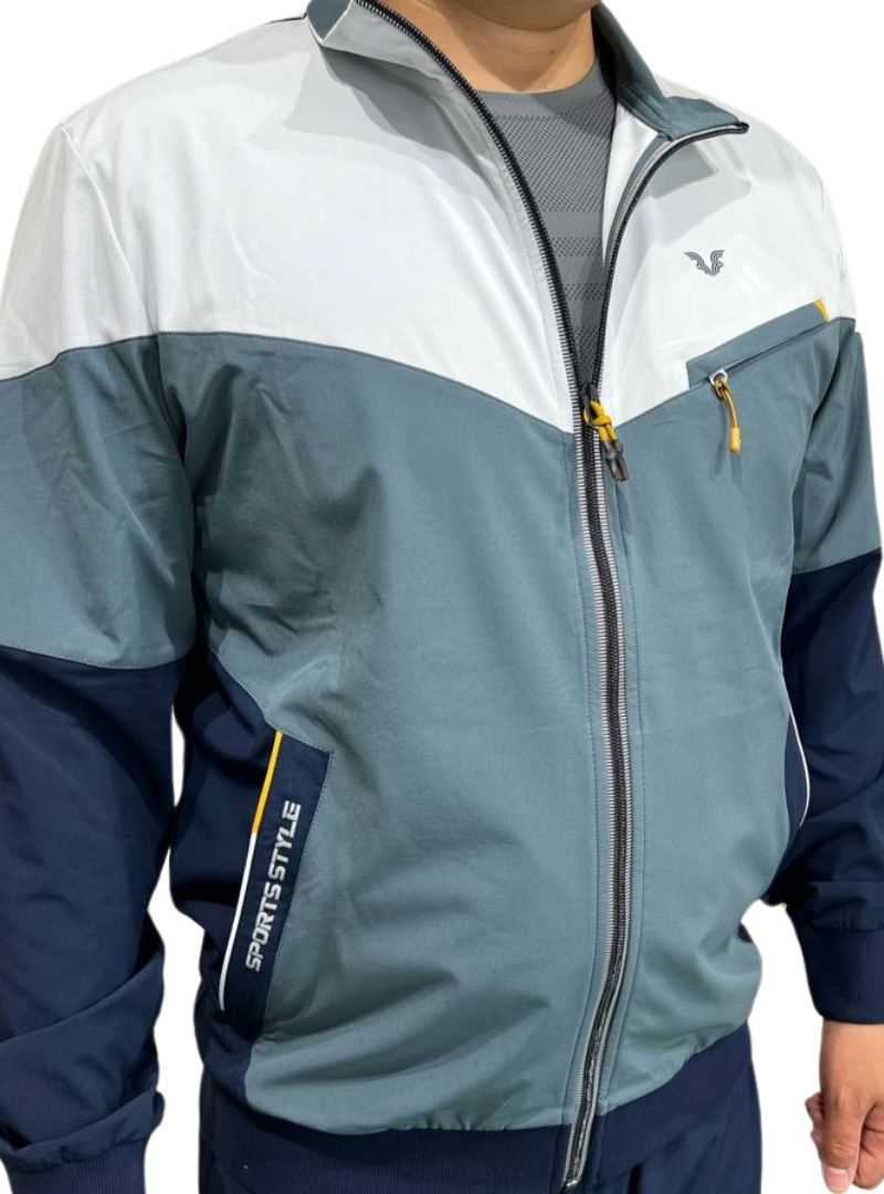 High Neck Zip Up Jacket