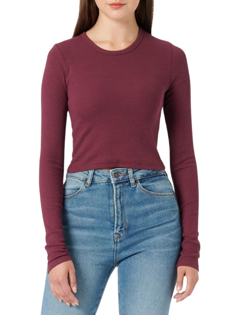 LONG SLEEVE RIBBED TEE