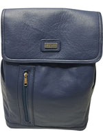 Ditsibi Genuine Leather Backpack - Blue