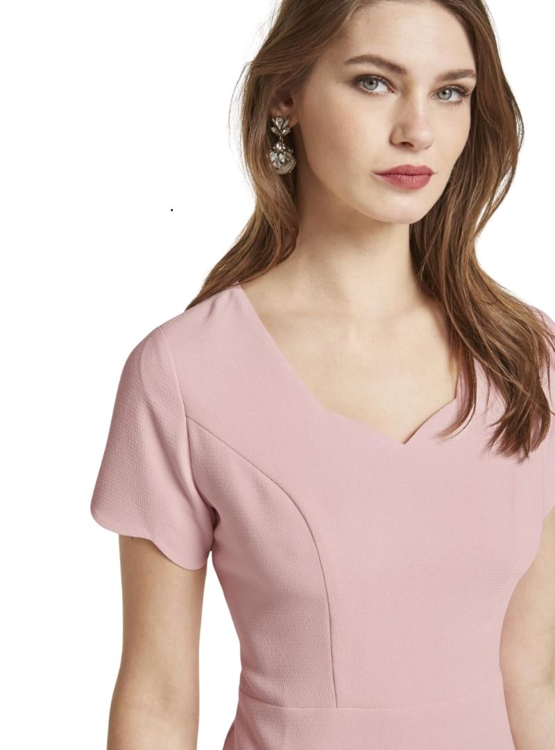 TEXTURED ZIP UP DRESS