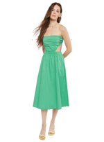 Forever 21 Ladies Strapless Cut Out Dress - Green