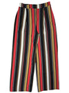 Indide Ladies Striped Detail Trouser - Black/Beige/Pink