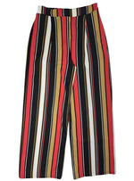 Indide Ladies Striped Detail Trouser - Black/Beige/Pink