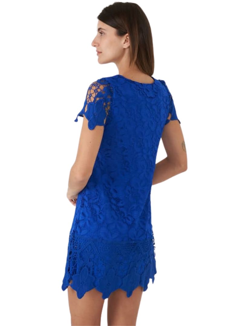 DETAILED SHORT LACE DRESS
